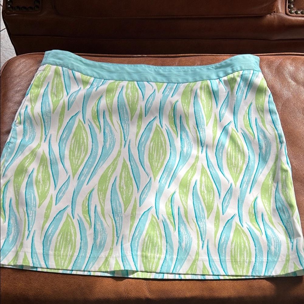 Greg Norman Signature Series golf skort multicolor geometric "Everbest", Size 14